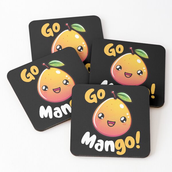 Item preview, Kawaii Mango Pun Go Mango designed and sold by sunburstdesigns.