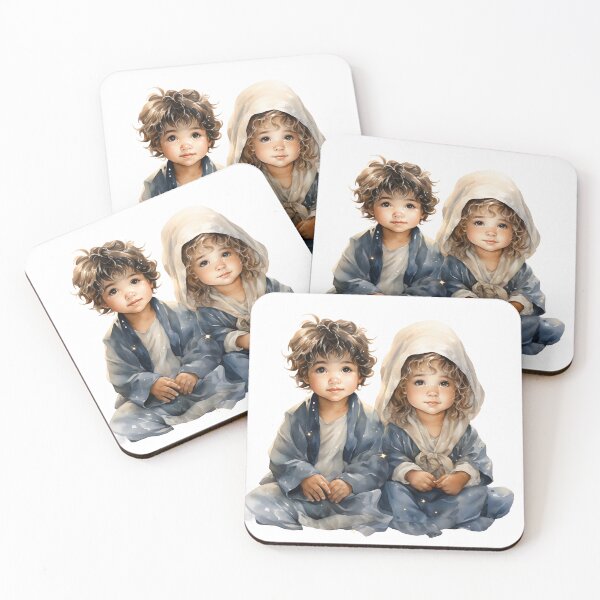 Item preview, Joyful Brushstrokes: Whimsical Watercolor Children Embrace Playful Harmony designed and sold by dcohea.