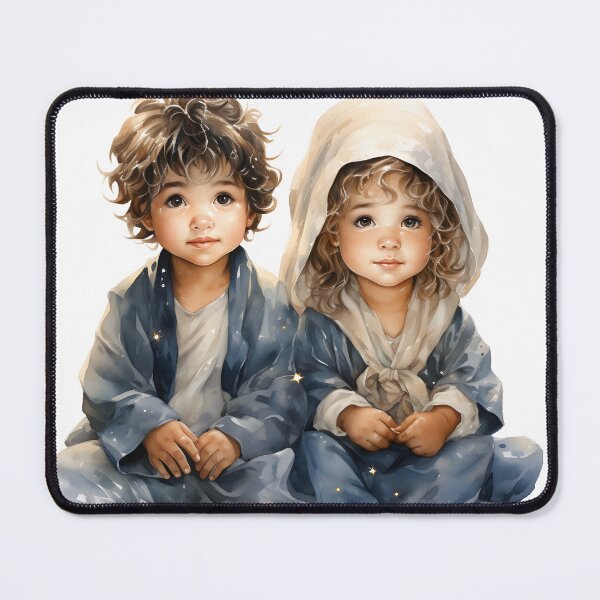 Item preview, Joyful Brushstrokes: Whimsical Watercolor Children Embrace Playful Harmony designed and sold by dcohea.