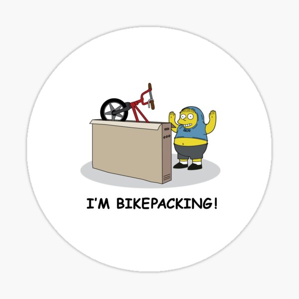 Item preview, I'm bikepacking! designed and sold by Michael Efford.