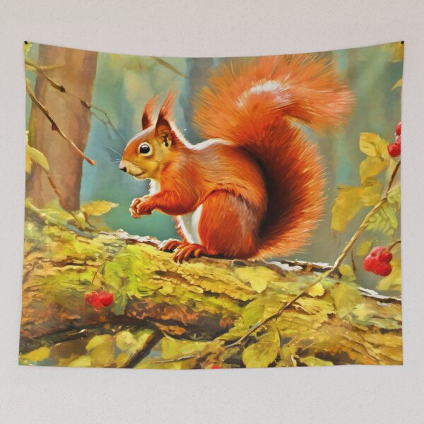 Item preview, Vintage Red Squirrel designed and sold by Health And Fitness Posts e-Store.
