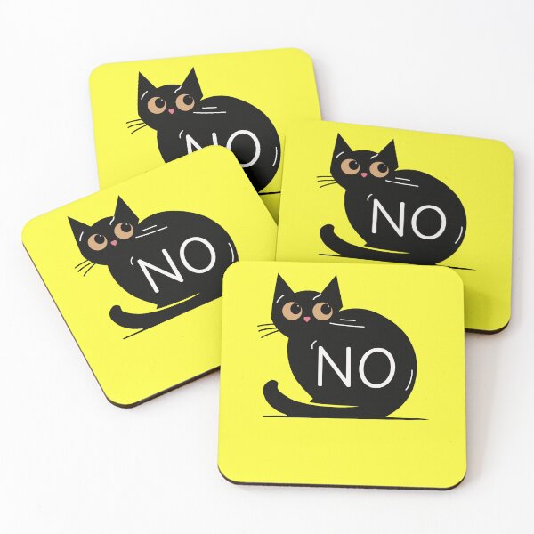 Item preview, Black cat says no designed and sold by VinsendDraconi.