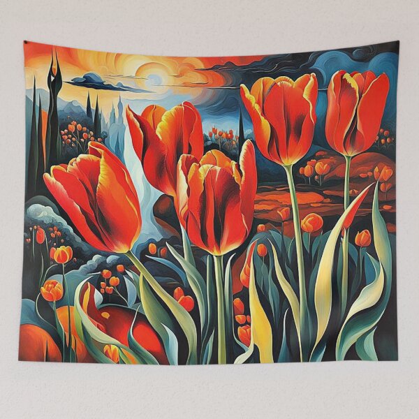Item preview, Tulips at sunrise designed and sold by George Hutton Hunter.