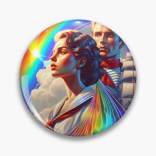 Item preview, Sailor's wife says goodbye - Round Illustration designed and sold by AD-Digital-Art.