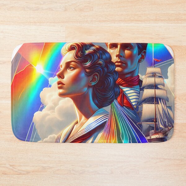 Item preview, Sailor's wife says goodbye - Round Illustration designed and sold by AD-Digital-Art.