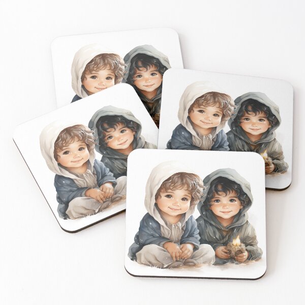 Item preview, Joyful Brushstrokes: Whimsical Watercolor Children Embrace Playful Harmony designed and sold by dcohea.