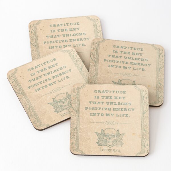 Item preview, Gratitude is the key that unlocks positive energy into my life. designed and sold by Letitgo.guru Swag.