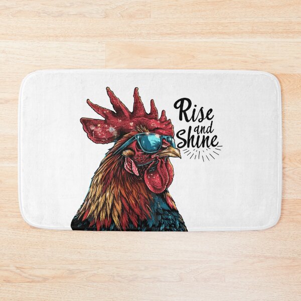 Item preview, Rise and Shine - Rooster (with Black Lettering) designed and sold by VelvetRoom.