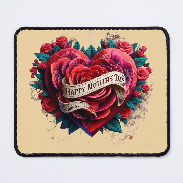 Item preview, Mother's Day 2024: 3D Red Rose Heart designed and sold by sofia1971.