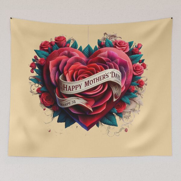Item preview, Mother's Day 2024: 3D Red Rose Heart designed and sold by sofia1971.