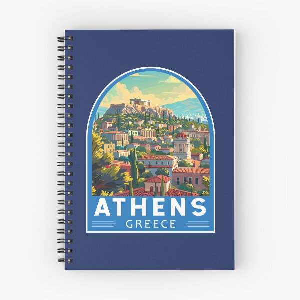 Item preview, Athens Greece Travel Art Emblem designed and sold by KrisSidDesigns.