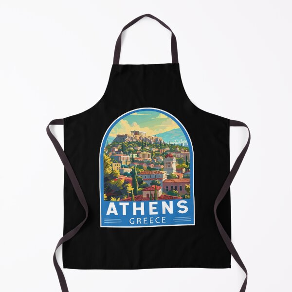 Item preview, Athens Greece Travel Art Emblem designed and sold by KrisSidDesigns.