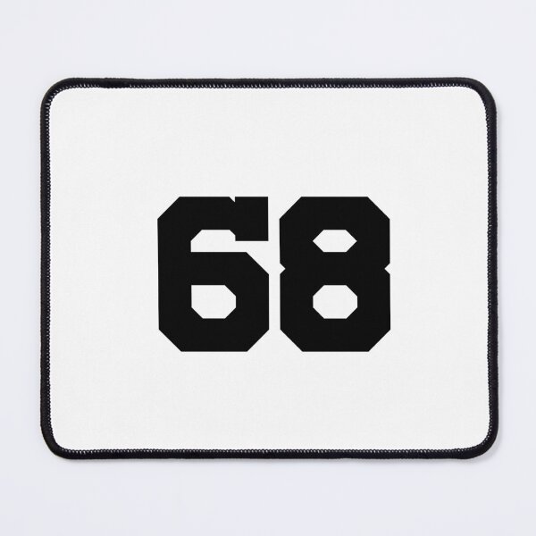 Item preview, 68, sixty-eight, black, University designed and sold by Numbers-Art.