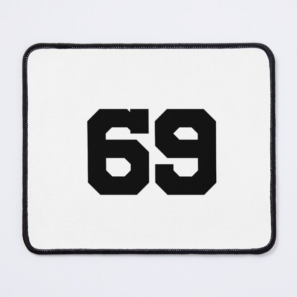 Item preview, 69, sixty-nine, black, University designed and sold by Numbers-Art.