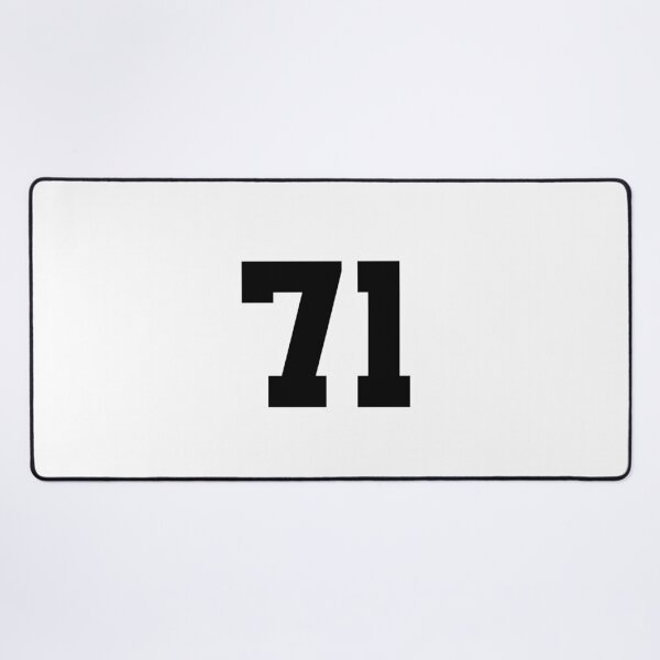 Item preview, 71, seventy-one, black, University designed and sold by Numbers-Art.