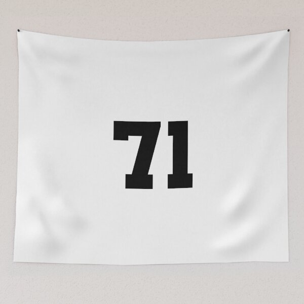 Item preview, 71, seventy-one, black, University designed and sold by Numbers-Art.