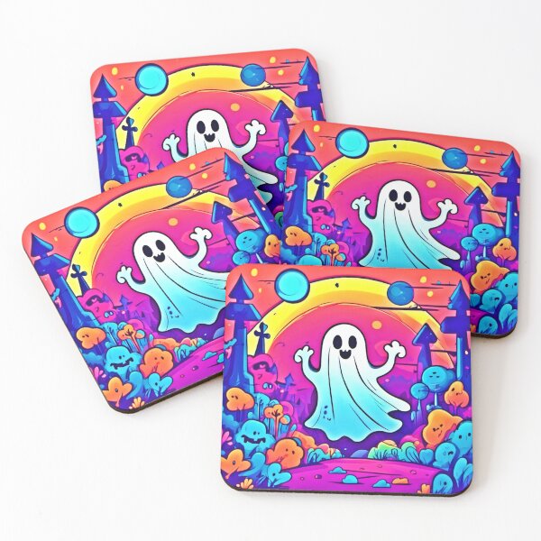 Item preview, Ghostly Cartoon Colors designed and sold by Health And Fitness Posts e-Store.