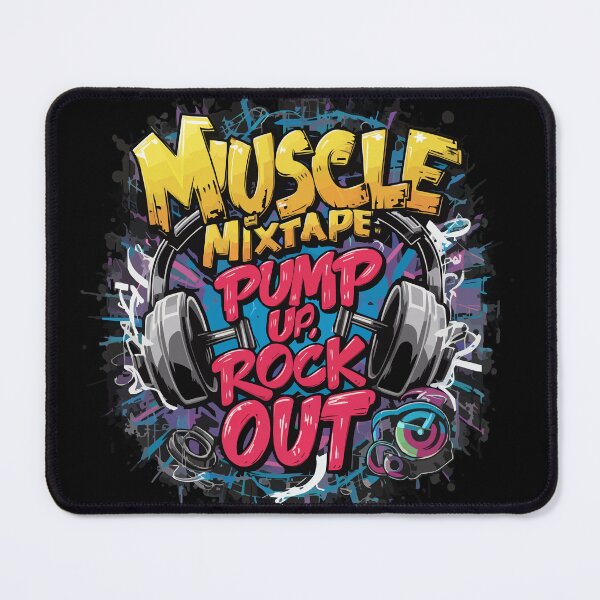 Item preview, Muscle mixtape pump up, rock out designed and sold by MyCreatures.
