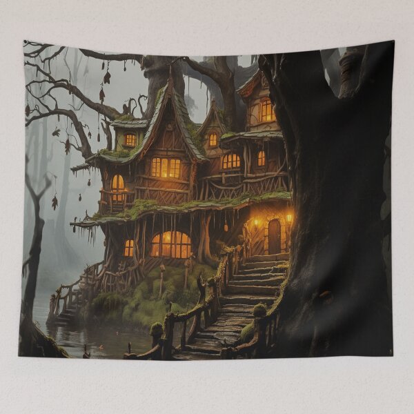 Item preview, Haunted Treehouse designed and sold by Becooldesing.