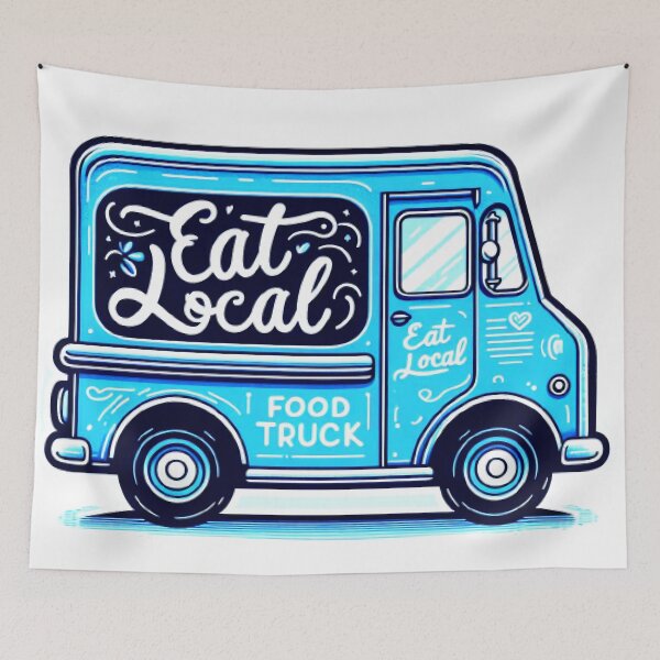 Aperçu de l'œuvre Mangez local Soutenez les agriculteurs locaux créée et vendue par LoveDesignMania.