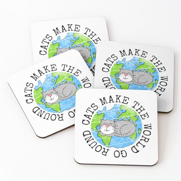 Item preview, Cats Make The World Go Round, Earth Day Cat Funny designed and sold by doodlerob.