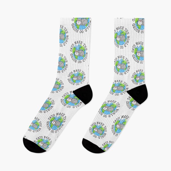 Item preview, Cats Make The World Go Round, Earth Day Cat Funny designed and sold by doodlerob.