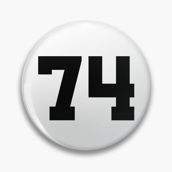 Item preview, 74, seventy-four, black, University designed and sold by Numbers-Art.