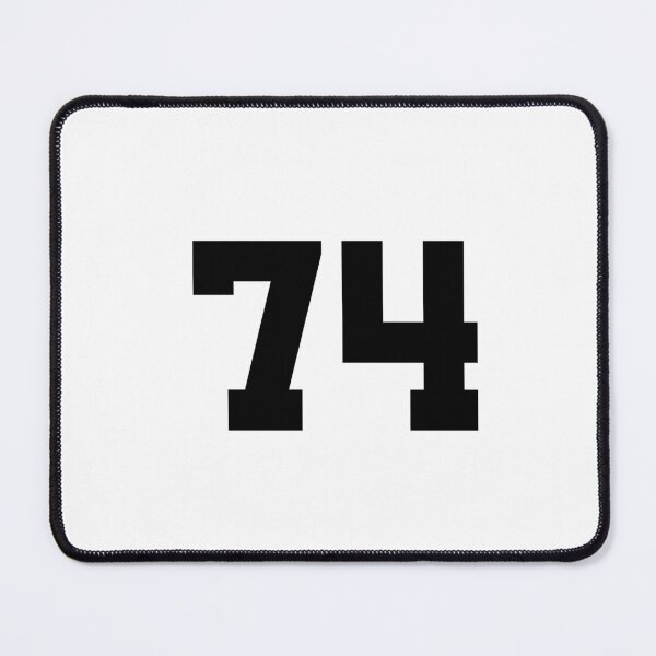 Item preview, 74, seventy-four, black, University designed and sold by Numbers-Art.