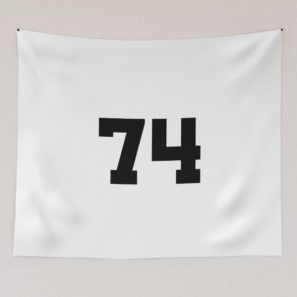 Item preview, 74, seventy-four, black, University designed and sold by Numbers-Art.