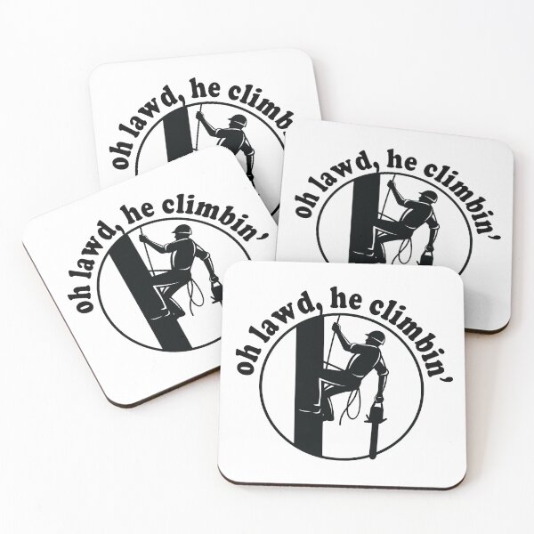 Item preview, Oh Lawd He Climbin - Arborist designed and sold by stressedrodent.