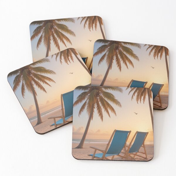 Item preview, Beauriful colorful sunrise in beatch print design designed and sold by imanshu.
