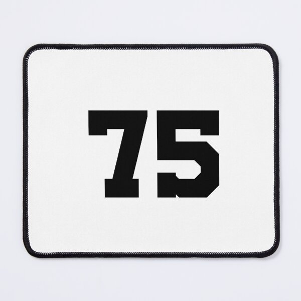 Item preview, 75, seventy-five, black, University designed and sold by Numbers-Art.