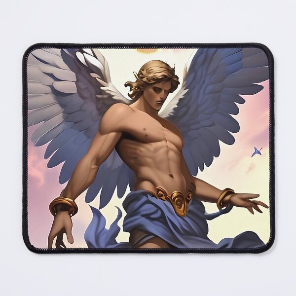 Item preview, Divine Emissary of Love: The Winged Enchanter designed and sold by HappyHomeGoods.