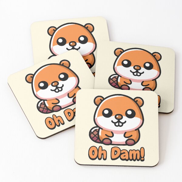 Item preview, Oh Dam! Cute Beaver Pun designed and sold by PMCreative.