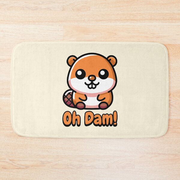 Item preview, Oh Dam! Cute Beaver Pun designed and sold by PMCreative.