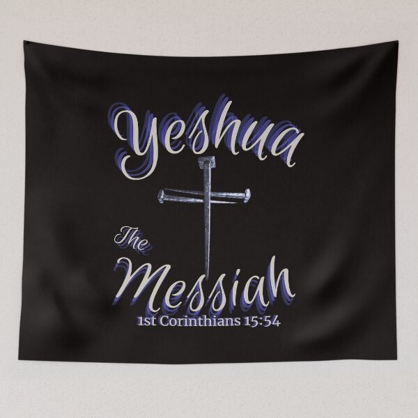 Item preview, Yeshua the Messiah (blue) designed and sold by Tripp Art Studio.