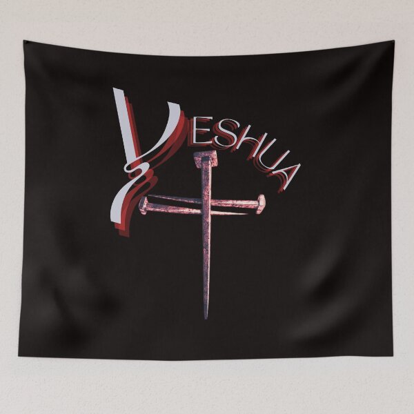 Item preview, Yeshua and the Cross (red) designed and sold by Tripp Art Studio.