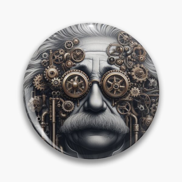 Aperçu de l'œuvre Albert Einstein Steampunk créée et vendue par sevenmountains.