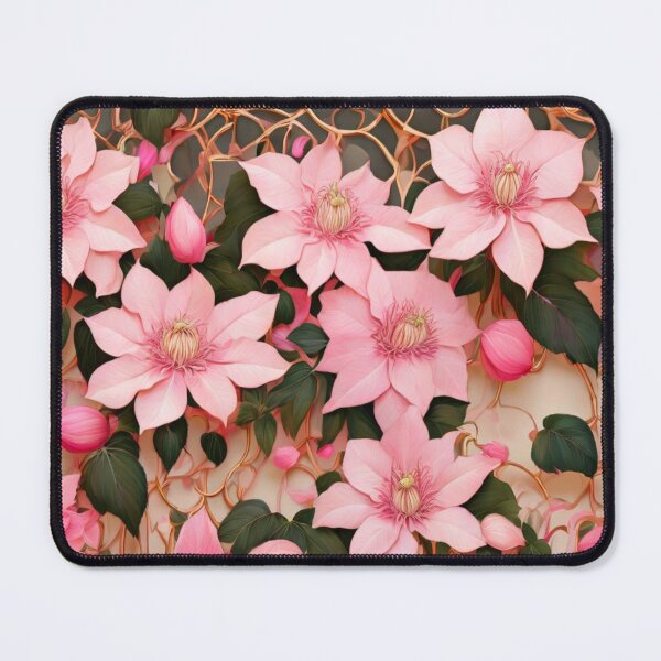 Item preview, Pale Clematis on a trellis  designed and sold by Flowersonstuff.