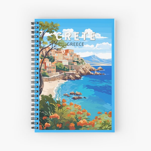 Item preview, Crete Greece Travel Art Vintage designed and sold by KrisSidDesigns.