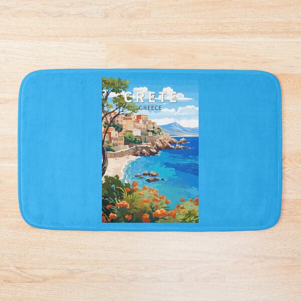 Item preview, Crete Greece Travel Art Vintage designed and sold by KrisSidDesigns.