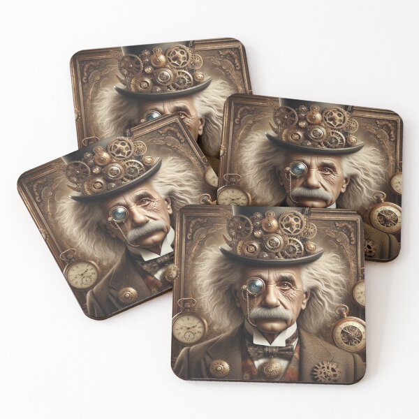 Item preview, Albert Einstein Steampunk designed and sold by sevenmountains.