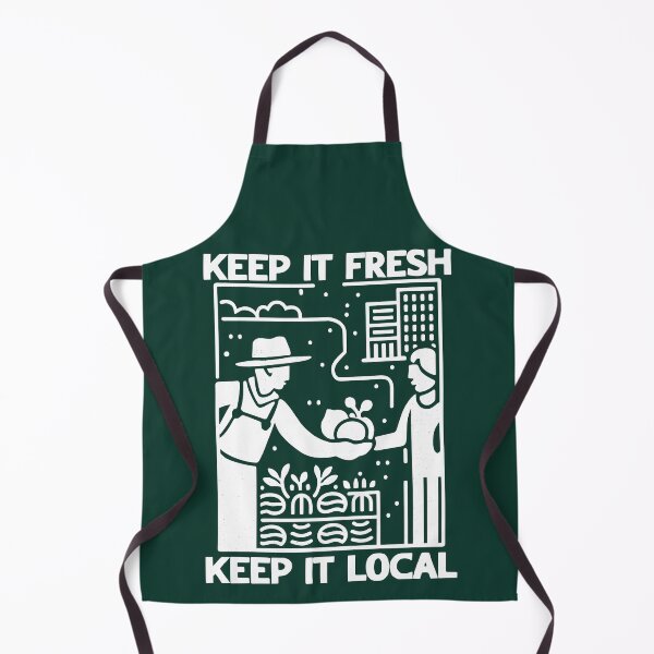 Item preview, KEEP IT FRESH, KEEP IT LOCAL -eat local green  designed and sold by MeringueMango.