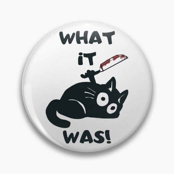 Item preview, Cat What it was! Killer black cat with knife designed and sold by artssoul-studio.