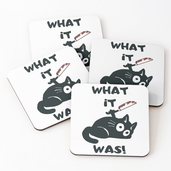 Item preview, Cat What it was! Killer black cat with knife designed and sold by artssoul-studio.