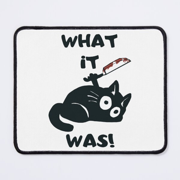 Item preview, Cat What it was! Killer black cat with knife designed and sold by artssoul-studio.