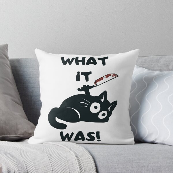 Item preview, Cat What it was! Killer black cat with knife designed and sold by artssoul-studio.