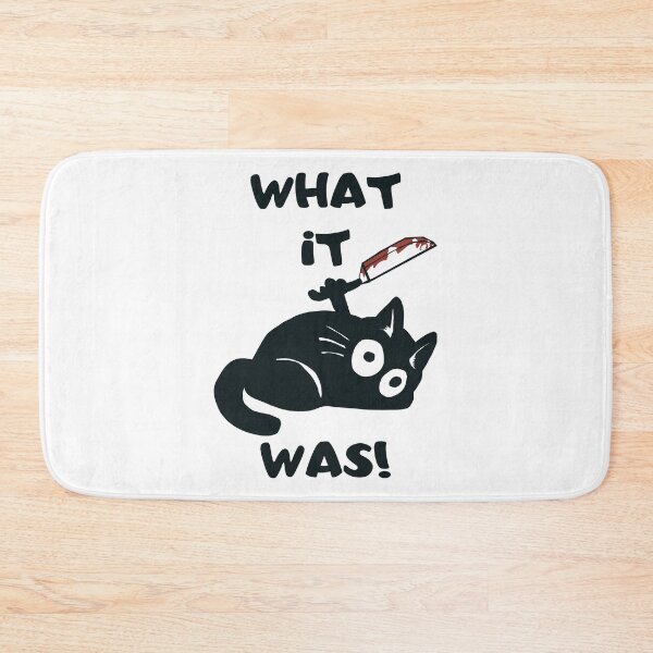 Item preview, Cat What it was! Killer black cat with knife designed and sold by artssoul-studio.