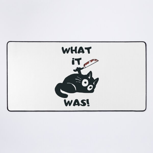 Item preview, Cat What it was! Killer black cat with knife designed and sold by artssoul-studio.