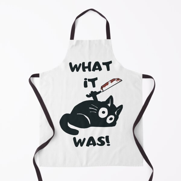 Item preview, Cat What it was! Killer black cat with knife designed and sold by artssoul-studio.